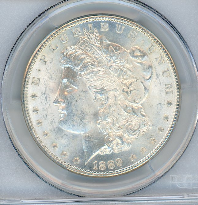 Certified 1889 Morgan Silver Dollar PCGS MS64 Graded US Coin-143