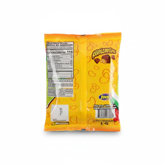 Jovy Mango Revolcaditas Candy – Sweet & Spicy Mango Treats 6 oz Bag nutrition facts and ingredients image - Pops Trading Company