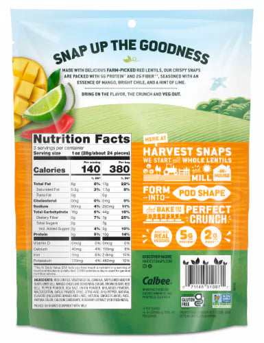 Calbee Harvest Snaps Chili Mango 3oz – 12 Pack