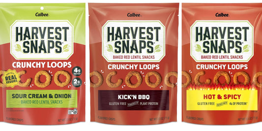 Harvest Snaps Crunchy Loops Red Lentil Variety Pack – 3 Flavor image 0