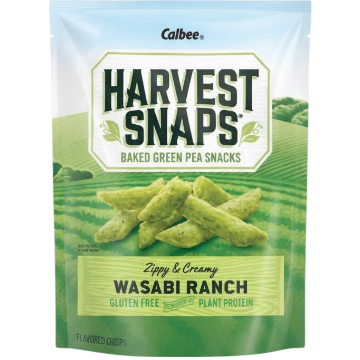 Calbee Harvest Snaps Wasabi Ranch 3.3oz Case of 12