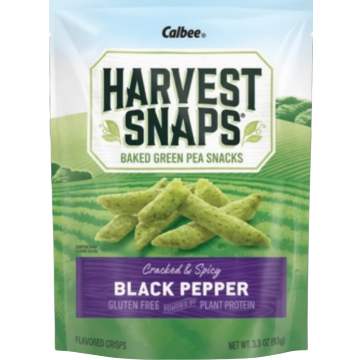 Calbee Harvest Snaps Black Pepper 3.3oz – 12 Pack