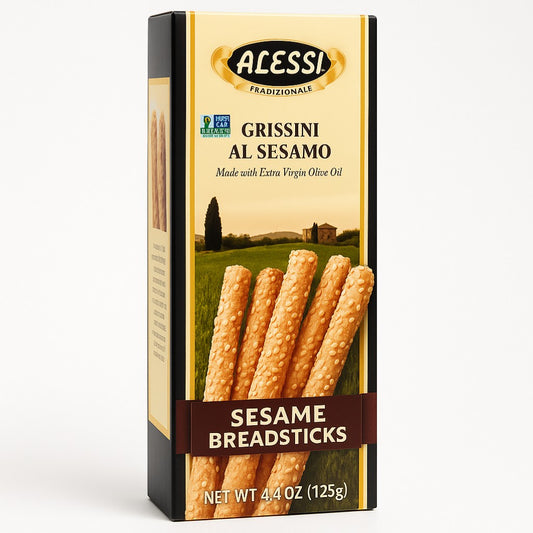 Alessi Sesame Breadsticks 4.4 oz Box