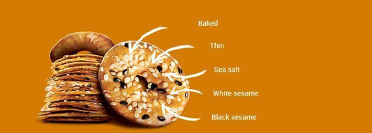 Elephant Baked Squeezed Pretzels, Black & White Sesame, 10.58 Ounce back package image - Pops Trading Company