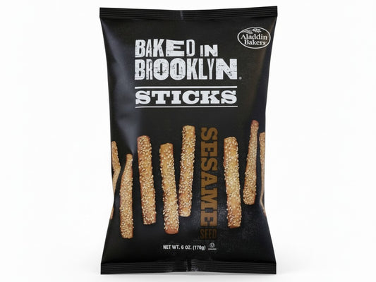 Baked in Brooklyn, Sesame Seed Stick Snacks 6oz image 0