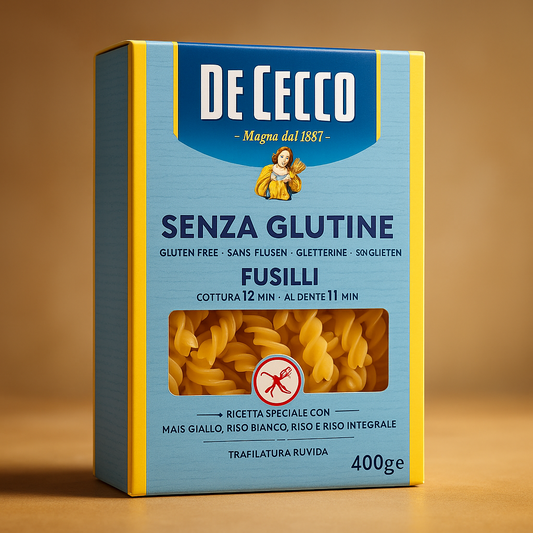 De Cecco Gluten Free Fusilli-12Oz – Imported Italian Pasta package image