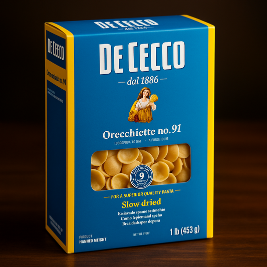 De Cecco Orecchiette- 16Oz No. 91 – Imported Italian Pasta package image