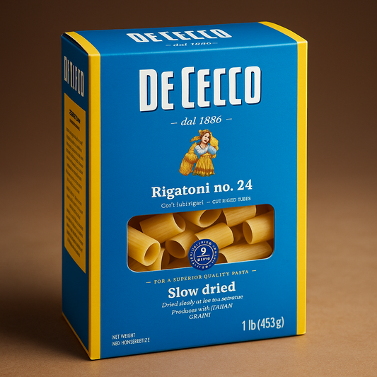 De Cecco Rigatoni- 16Oz No. 24 – Imported Italian Pasta package image