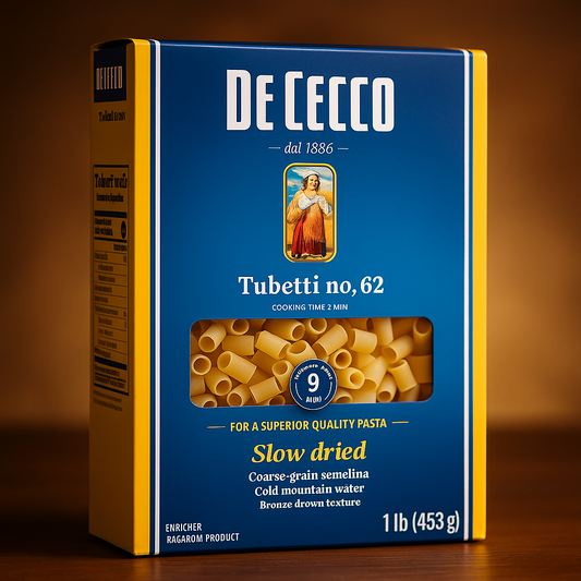De Cecco Tubetti-16Oz No. 62 – Imported Italian Pasta package image