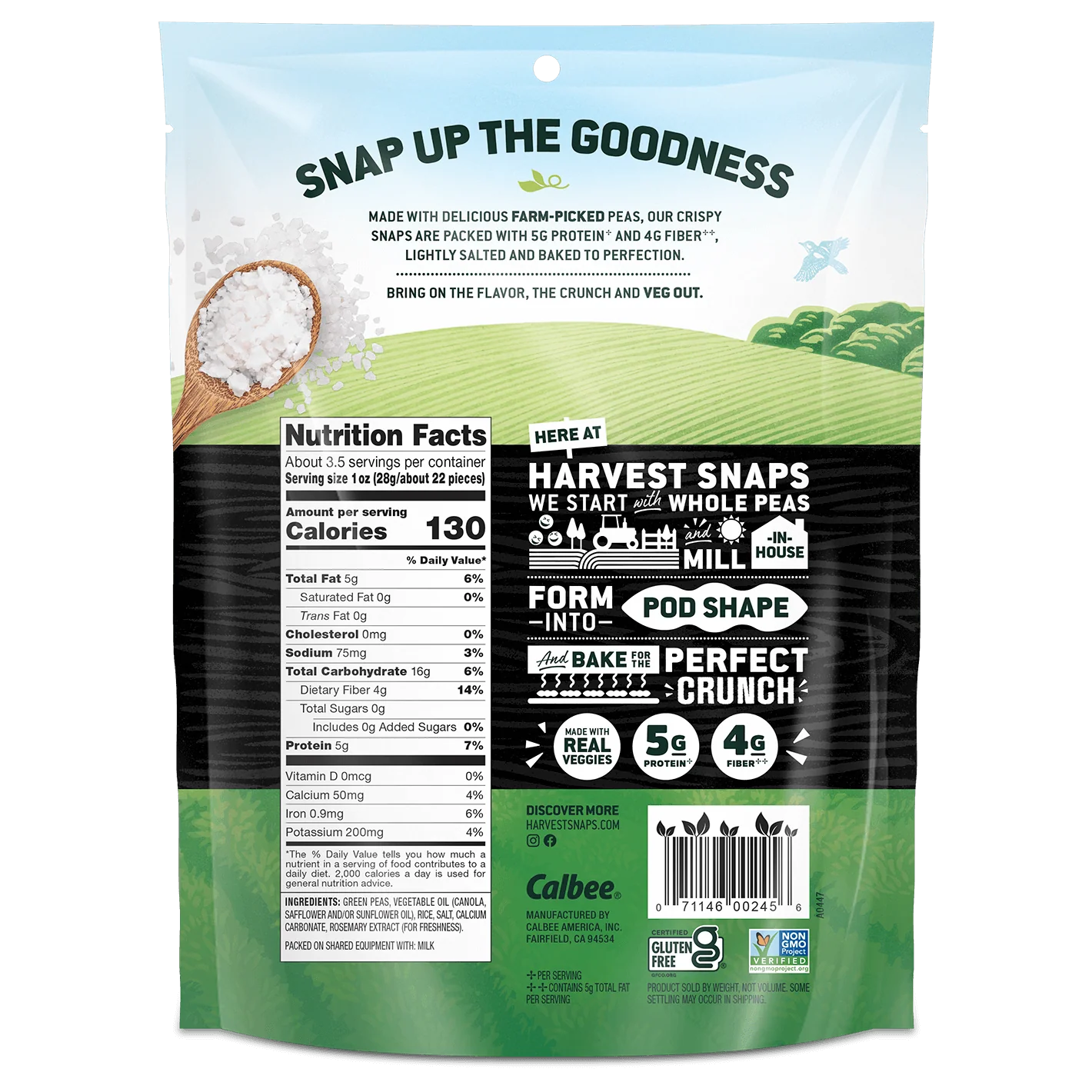 Calbee Harvest Snaps Lightly Salted 3.3oz – 12 Pack